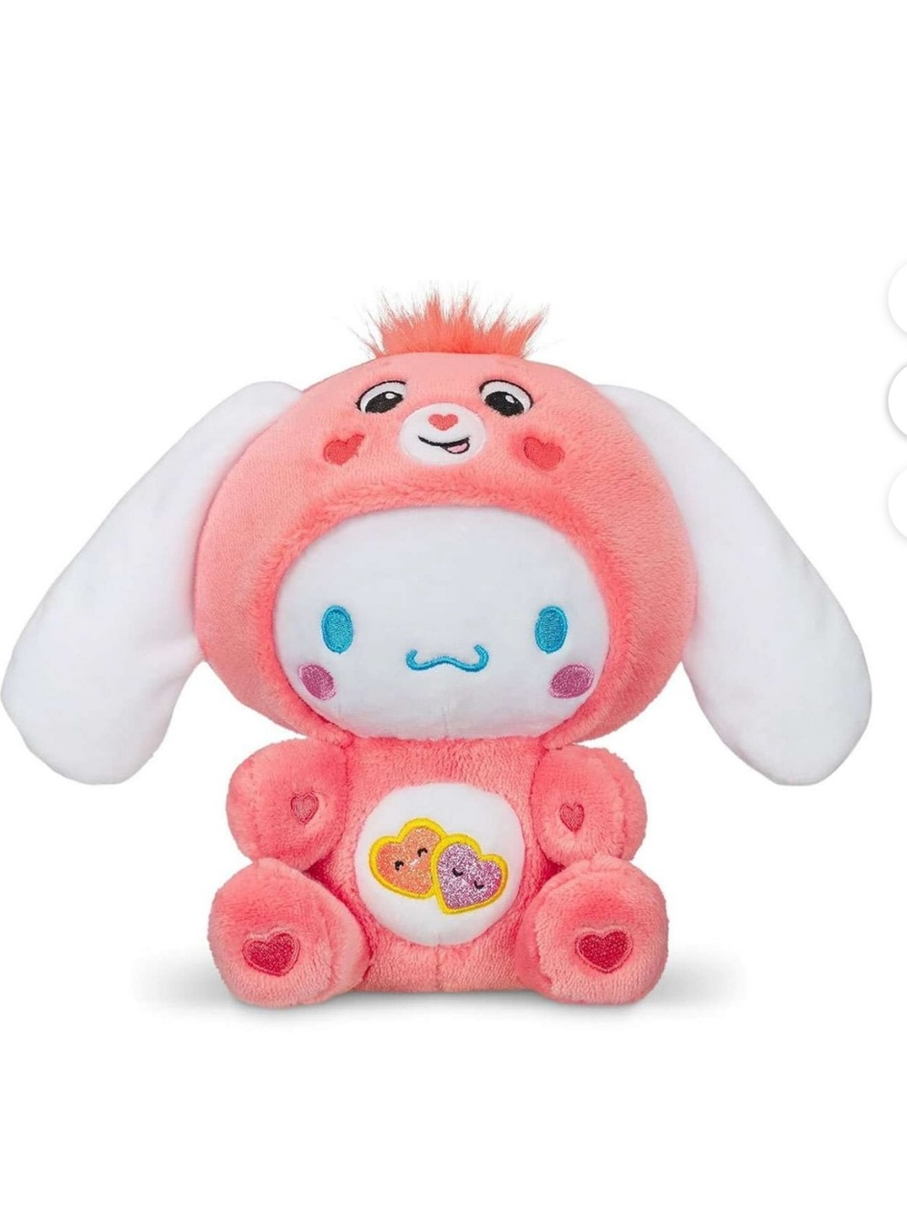 Cinnamoroll Dressed As Love-a-Lot Bear 9" Fun-Size Care Bears Plush -